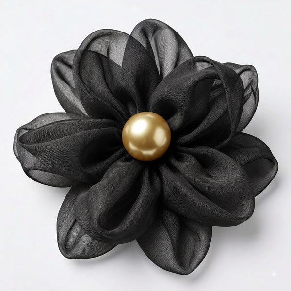 Organza Flower Clips