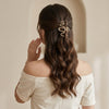 Embellished Wave Hair Claw hair claw clip worn on model – styled for women