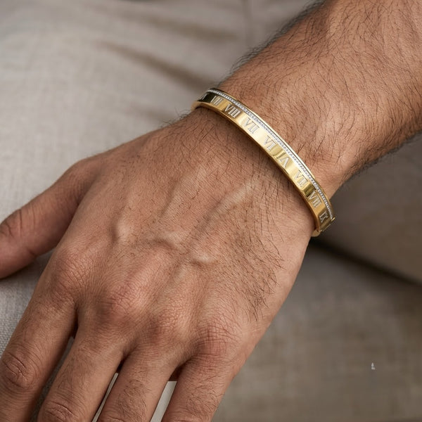 Roman Numerals Men’s Bracelet