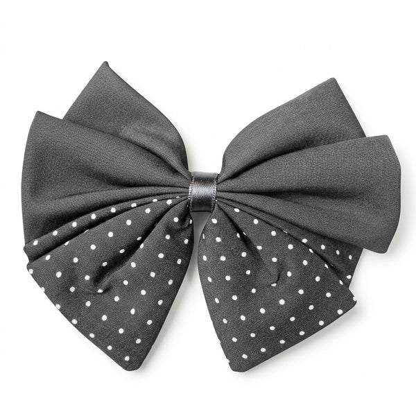 Dual Design Satin Bow Clip