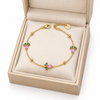 Pink Crystal Mini Tulip Bracelet