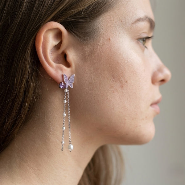 Lavi Butterfly Crystal Earrings