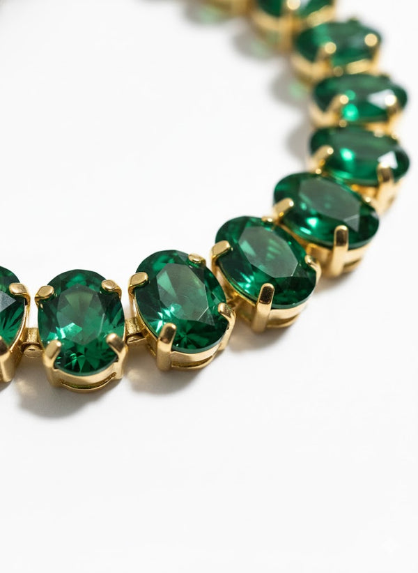 Emerald Green Slimline Bracelet