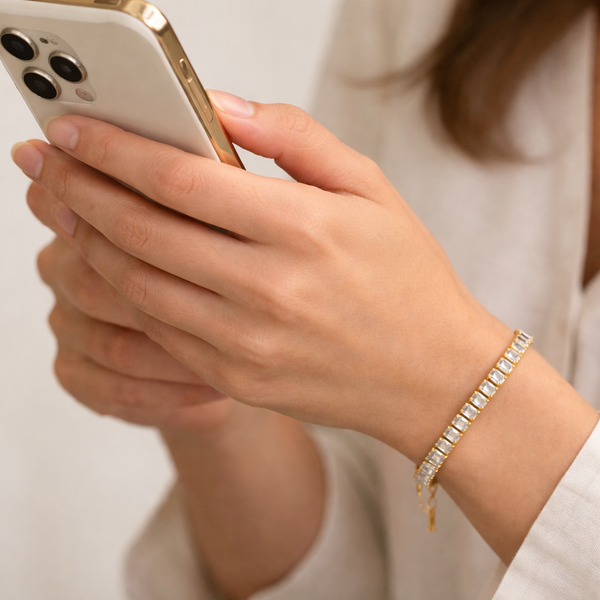 Baguette Nene Tennis Bracelet