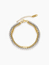 Golden Glamour Layered Bracelet