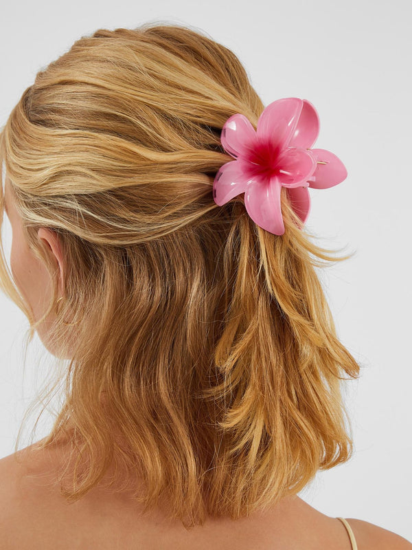 Close-up detail of the Pinteresty Floral Claw Clips hair claw clip