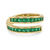 Emerald Spiral Ring