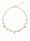 Dangle Motif Crystal Necklace