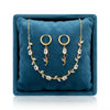 Crystal Tulip Necklace with Earrings