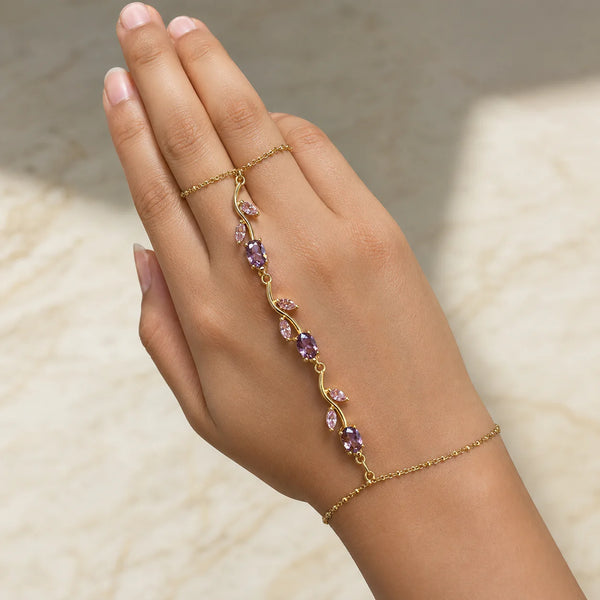 Lavender Tulip Handchain