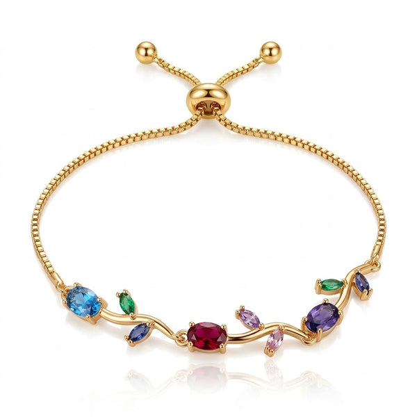 Multicolour Tulip Bracelet Adjustable