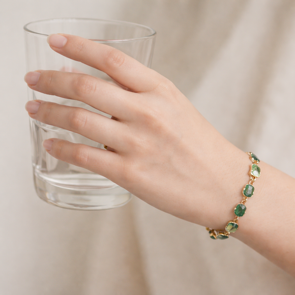 Emerald Shade Crystal Bracelet