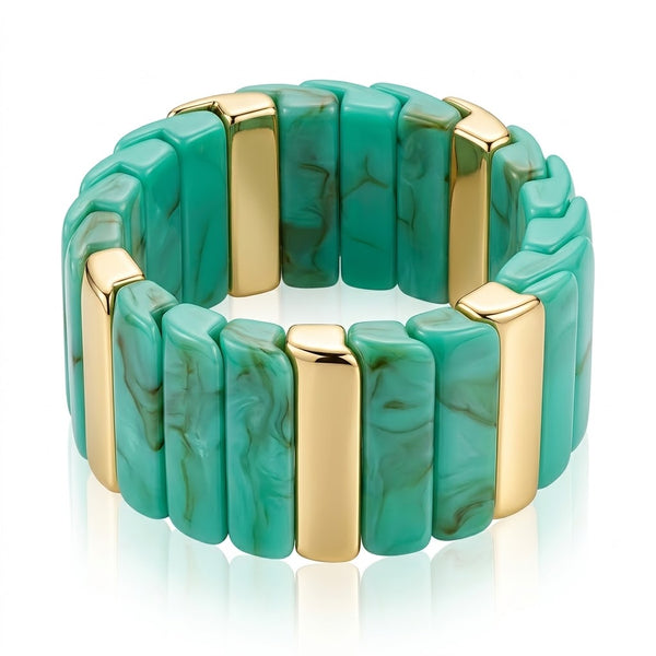 Viral Stackable Bar Bracelet - Blue