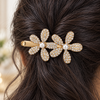Crystal Studded Flower Clip