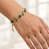 Emerald Tulip Bracelet Adjustable