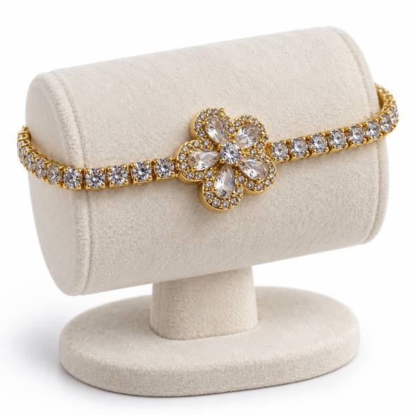 Crystal flower nene bracelet