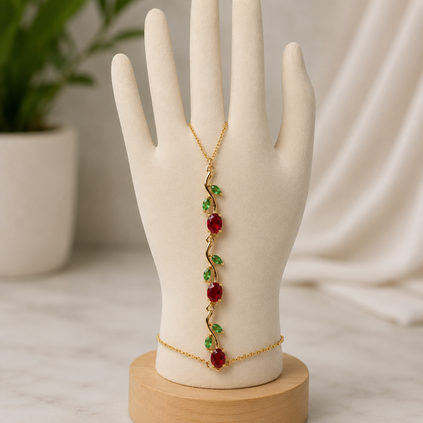 Maroon Tulip Handchain