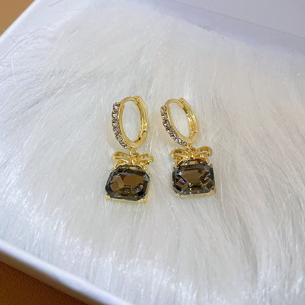 Bowknot Gem Earrings
