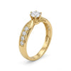 Embellished Band Solitaire Ring