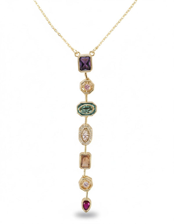 Multicolored Stone Necklace