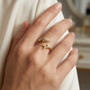 Dainty Crystal Shark Ring