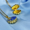 Blue Shell Picture Pendent