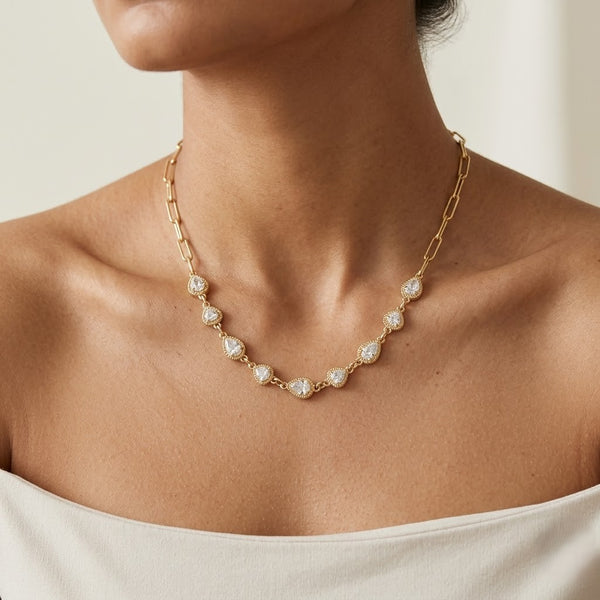 Crystal Line Necklace