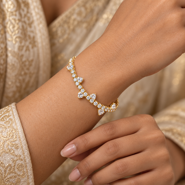 Luxe Teardrop Stud Bracelet