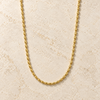 Barrel Beads Gold Chain