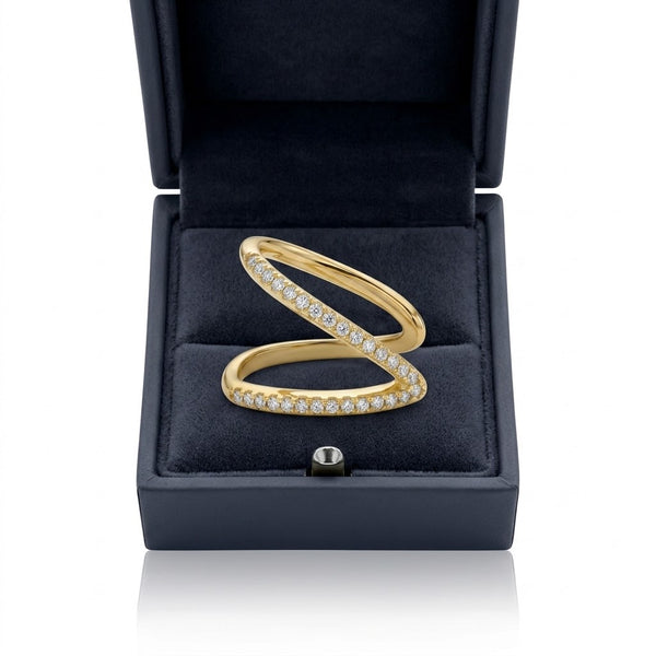 Minimal V Studed Ring
