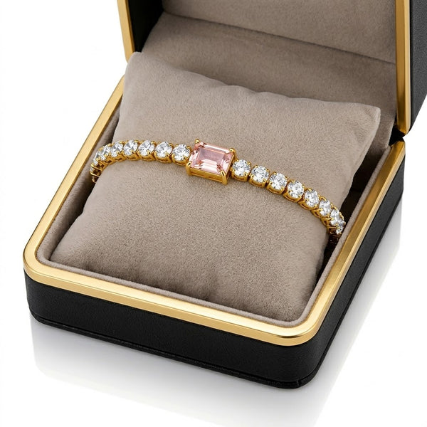 Pink Charm Nene Tennis Bracelet