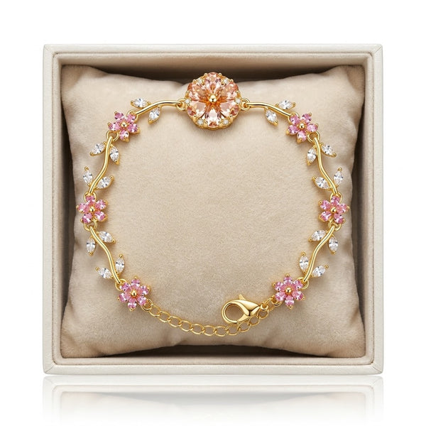 Blush Flower over Bracelet