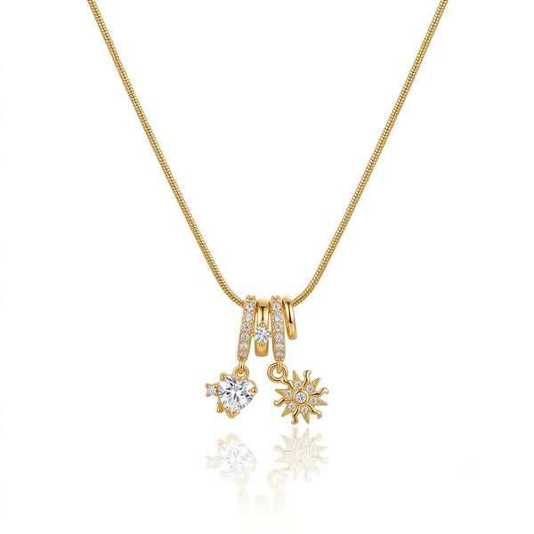 Solitaire Charm Necklace