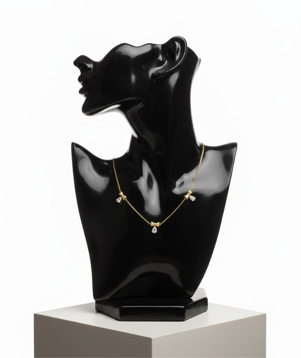 Teardrop Bow chain Pendant