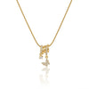 Crystal Butterfly Charm Necklace
