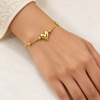 Minimal Heart Ball Bracelet