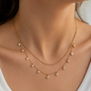Dual Layer Circle Charm Necklace