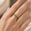 Poise Emerald Ring