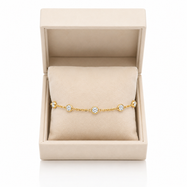 Round Crystal Accent Bracelet