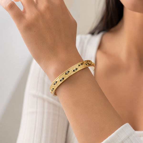 Evil Eye Open Bangle