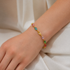 Sleek Rainbow Crystal Bracelet