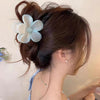 Belle Flower Claw Clip- Set of 3 hair claw clip worn on model – styled for women