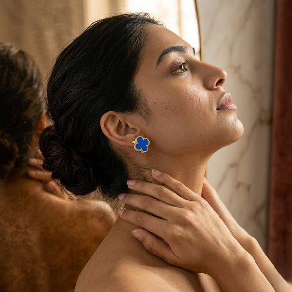 Blue Cleef Earrings