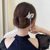 Close-up of the Butterfly Moonlit Garden Hair Stick showing butterfly motif