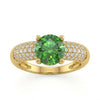 Emerald Gold Studded Diamond Ring