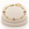 Pink Crystal Mini Tulip Bracelet