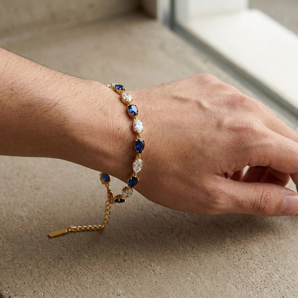 Sapphire Blue Crystal Alt Bracelet