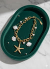Shell Struck Chain Bracelet