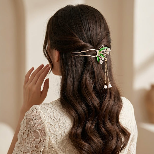 Lily of the Valley U Hair Pin hair clip for women by Fix My Hairs