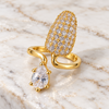 Pan Studded Statement Ring